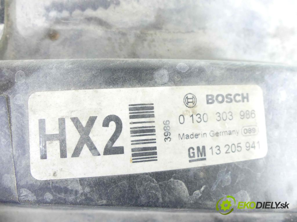 Opel Zafira B 2005-2014 1.8 16V 140 HP manual 103 kW 1796 cm3 5- Ventilátor chladiča 0130303314
