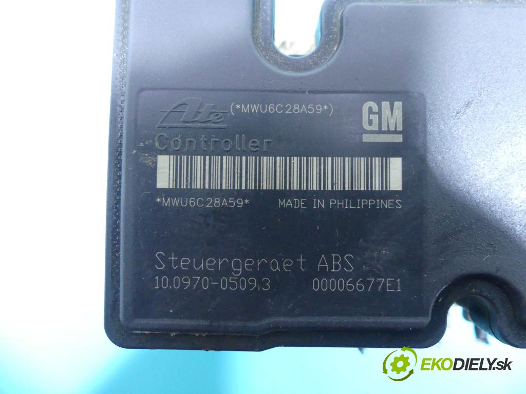 Opel Zafira B 2005-2014 1.8 16V 140 HP manual 103 kW 1796 cm3 5- čerpadlo abs 13157576 (Pumpy ABS)