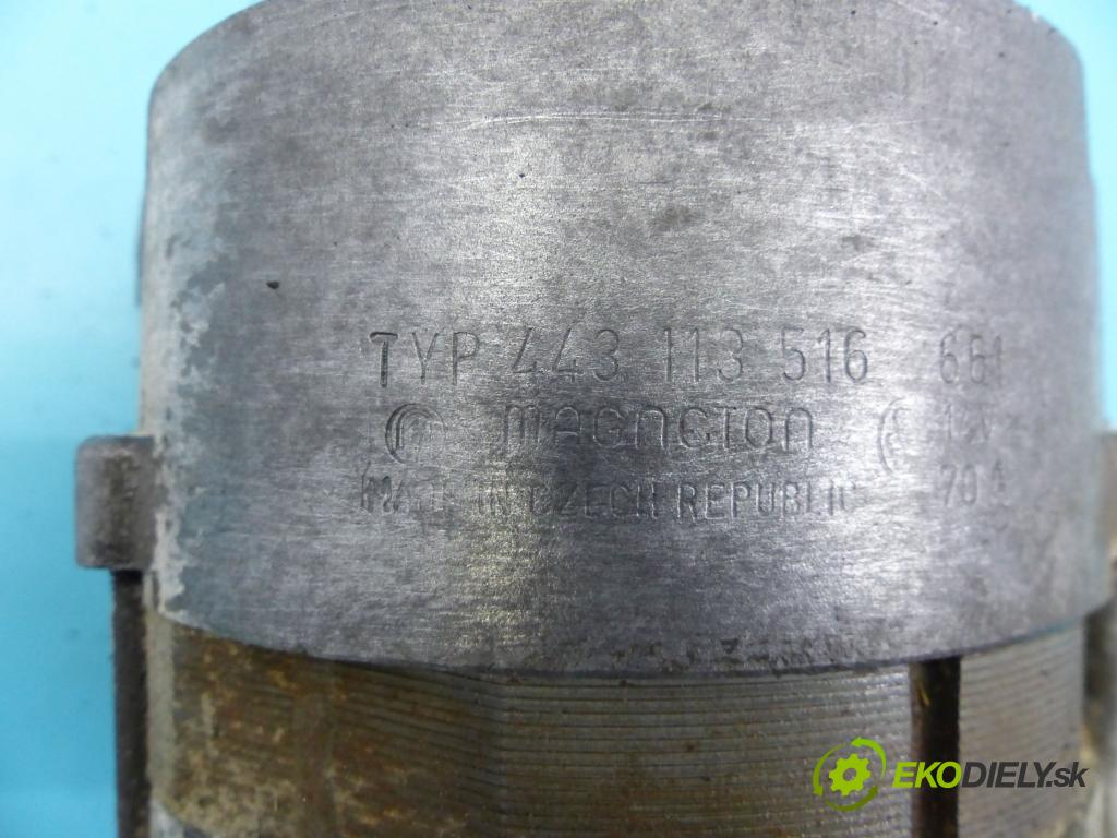 Skoda Felicia 1.3 mpi 58 HP manual 43 kW 1289 cm3 5- Alternator 443113516 (Alternátory)