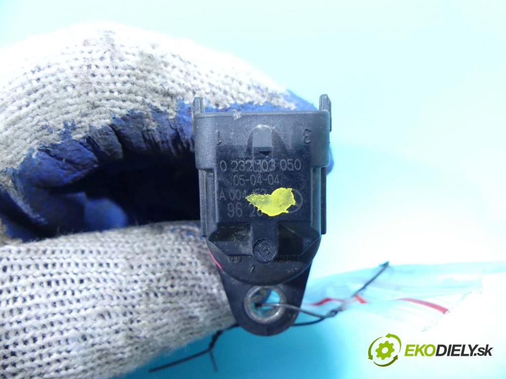 Mercedes B W245 2005-2011 1.7 116 hp automatic 85 kW 1699 cm3 5- snímač pozice: hřídele vačkový 0232103050 (Snímače polohy kliky, vačky)