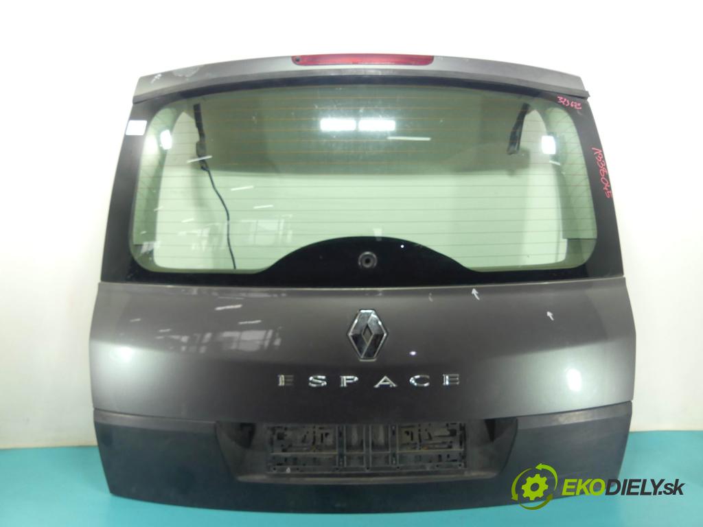 Renault Espace IV 2003-2014 2.0 T 163 HP manual 120 kW 1998 cm3 5- zadna kufor  (Zadné kapoty)