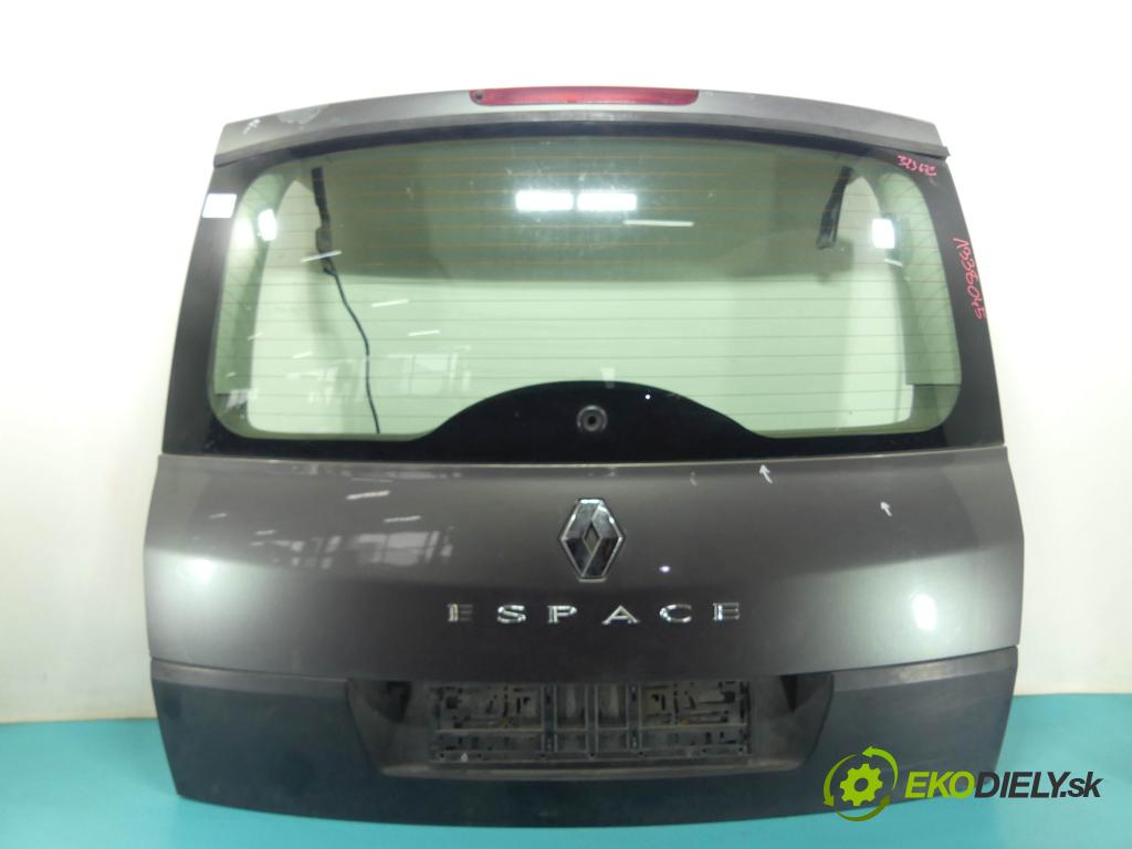 Renault Espace IV 2003-2014 2.0 T 163 hp manual 120 kW 1998 cm3 5- zadní kufrové dveře  (Zadní kapoty)