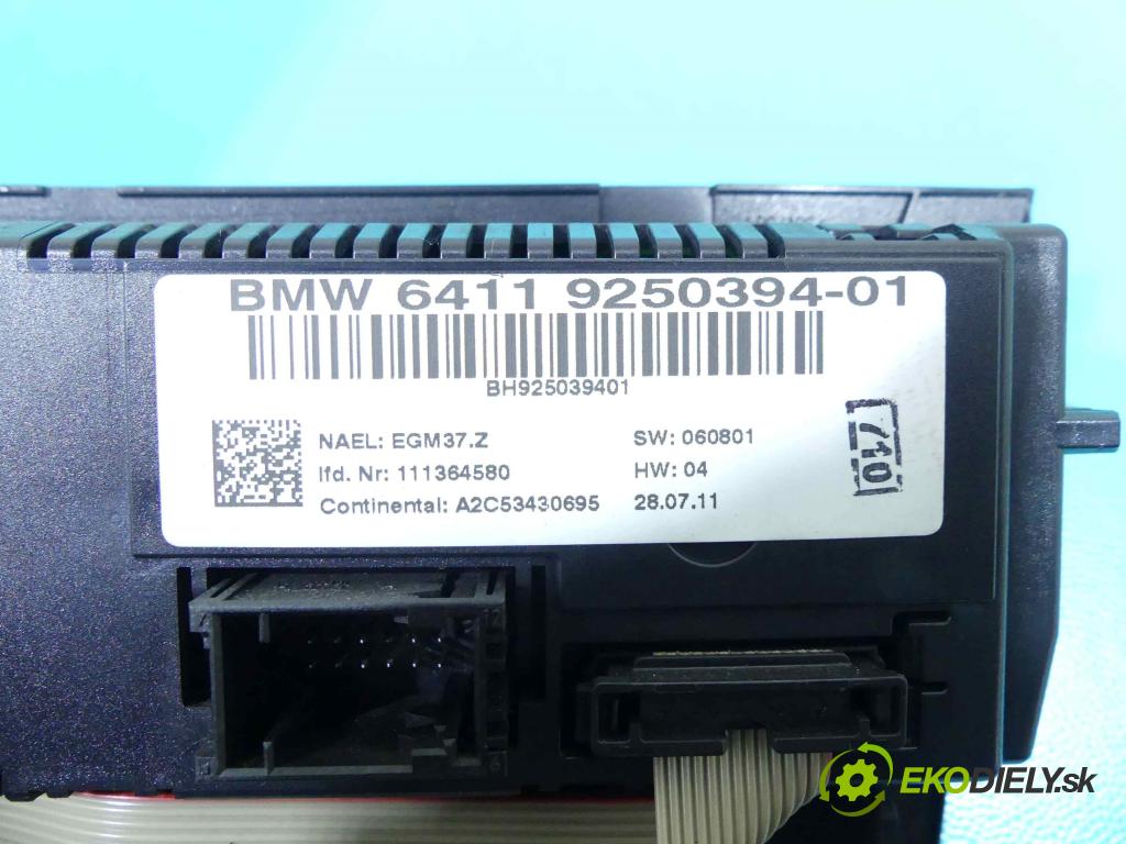 Bmw 3 E90 2005-2013 2.0 143 HP manual 105 kW 1999 cm3 4- panel kúrenia 9250394-01