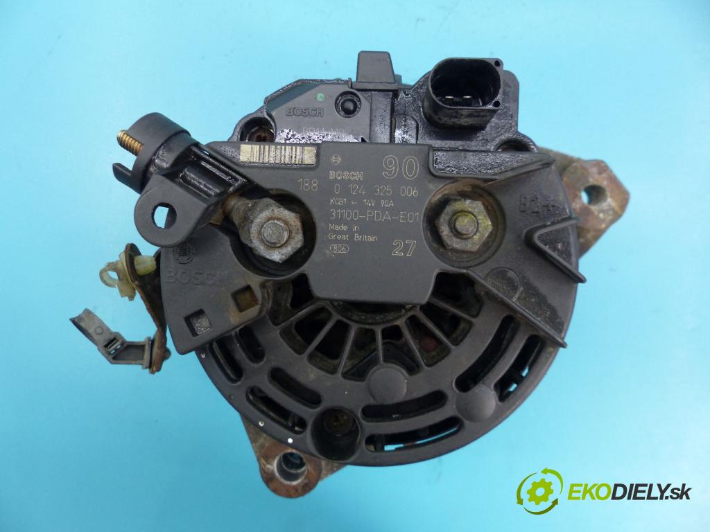 Honda Accord VI 1998-2002 1,8.0 16V 136hp manual 100 kW 1850 cm3 5- Alternator 0124325006 (Alternátory)