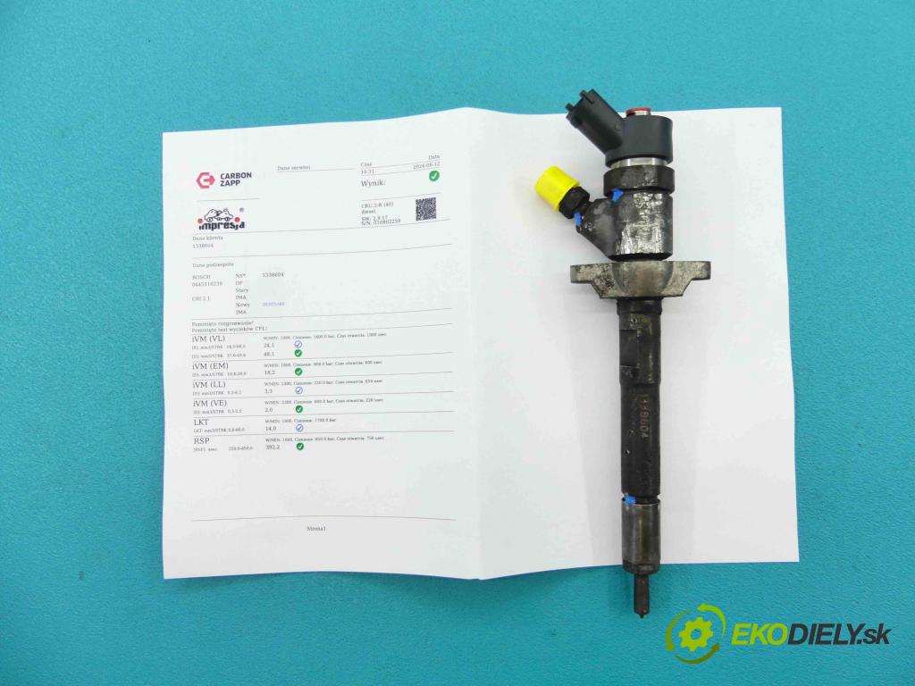 Citroen C4 I 2004-2011 1.6 hdi 90 HP manual 66,2 kW 1560 cm3 5- vstrek 0445110239 (Vstrekovače)