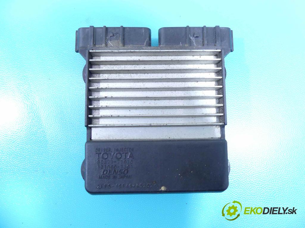 Toyota Auris I 2006-2013 2.0 D4D 126 HP manual 93 kW 1998 cm3 5- modul riadiaca jednotka 89871-71010 (Ostatné)