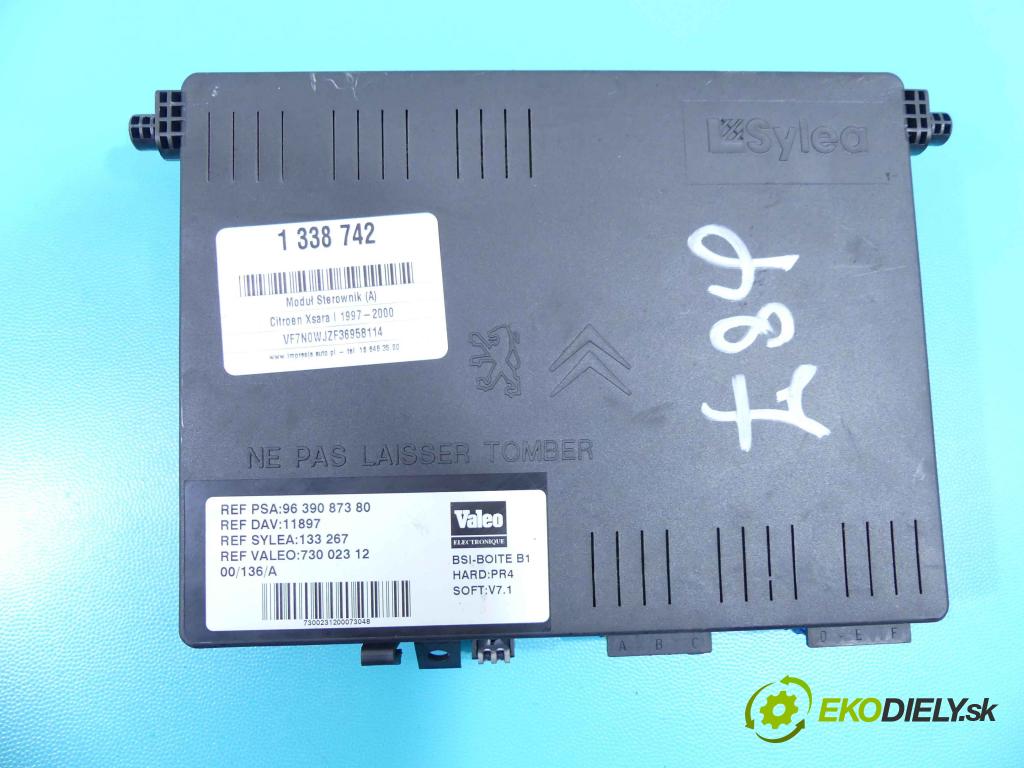 Citroen Xsara I 1997-2000 1.9d 69KM manual 51 kW 1868 cm3 3- modul riadiaca jednotka 9639087380 (Ostatné)