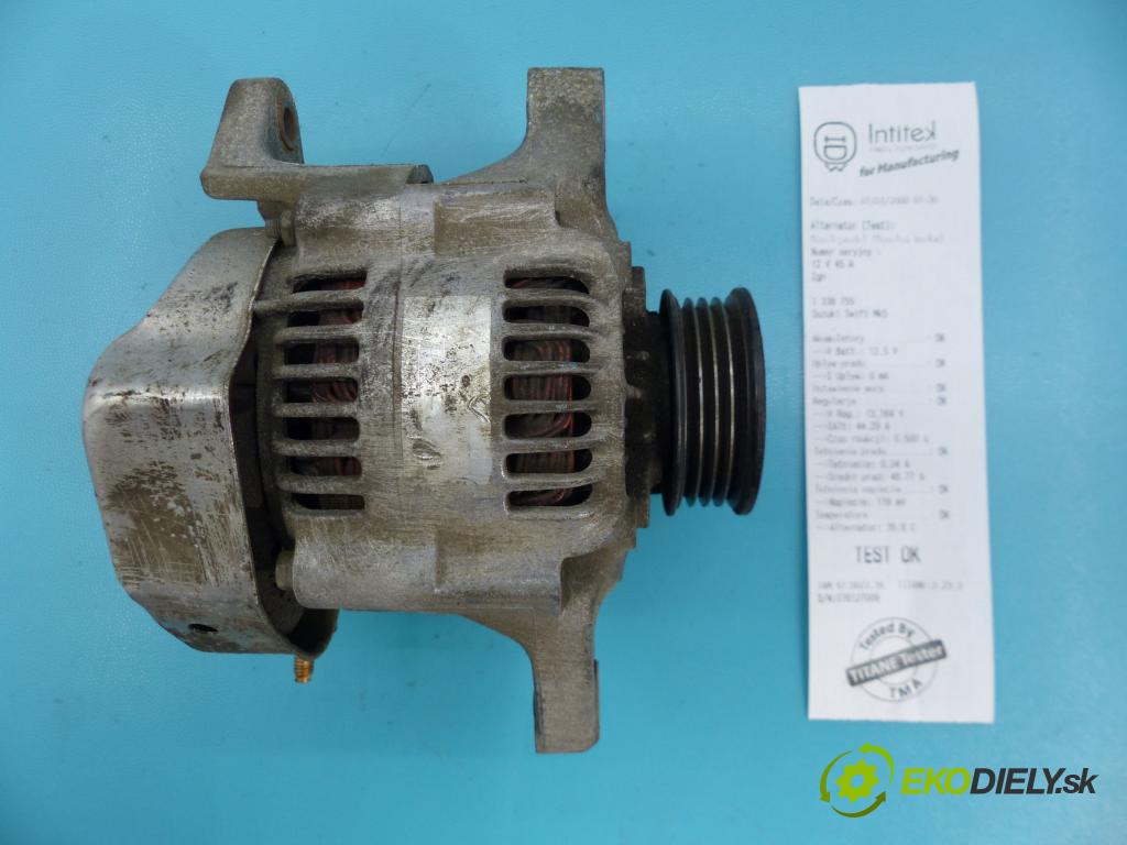 Suzuki Swift Mk5 1989-2004 1.3 68 hp manual 50 kW 1298 cm3 5- Alternator 100211-1571 (Alternátory)
