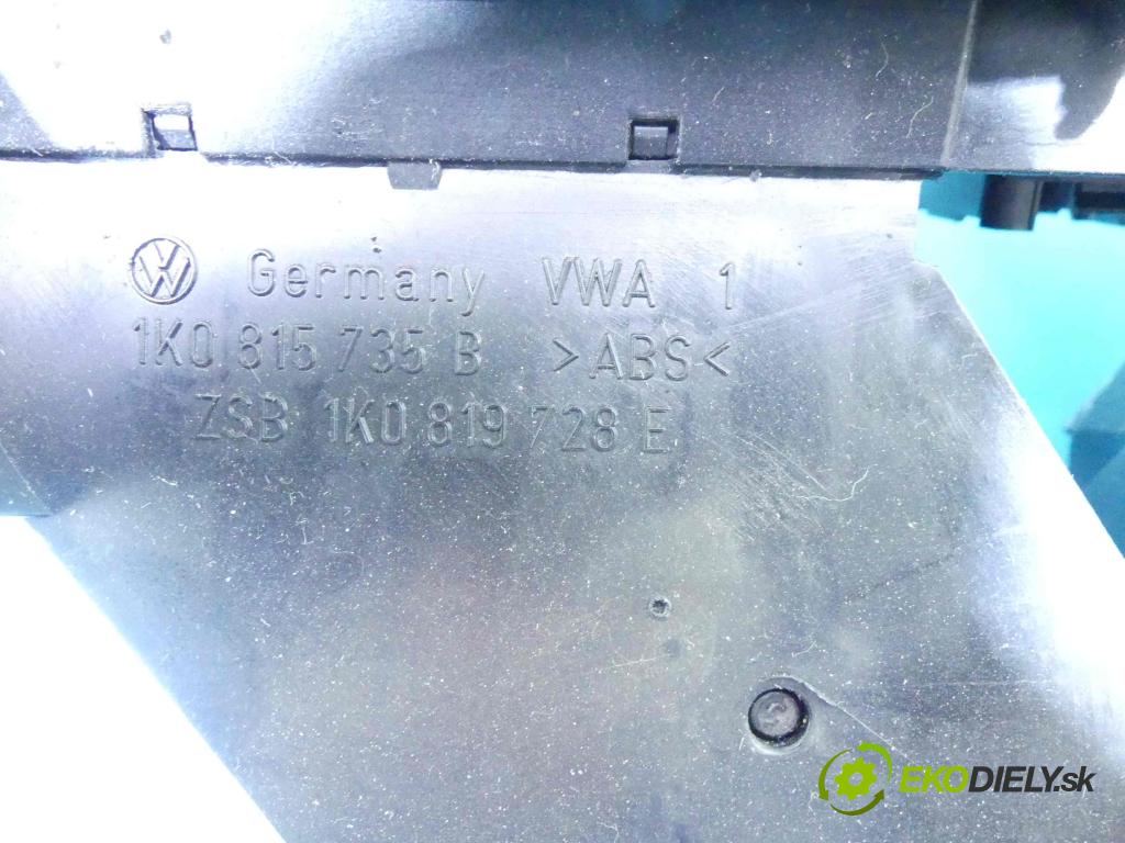 Vw Golf V 2003-2009 1.6 SR 102 HP manual 75 kW 1595 cm3 5- Mřížka: kúrenia stredová 1K0815735B (Mriežky kúrenia (fukáre))