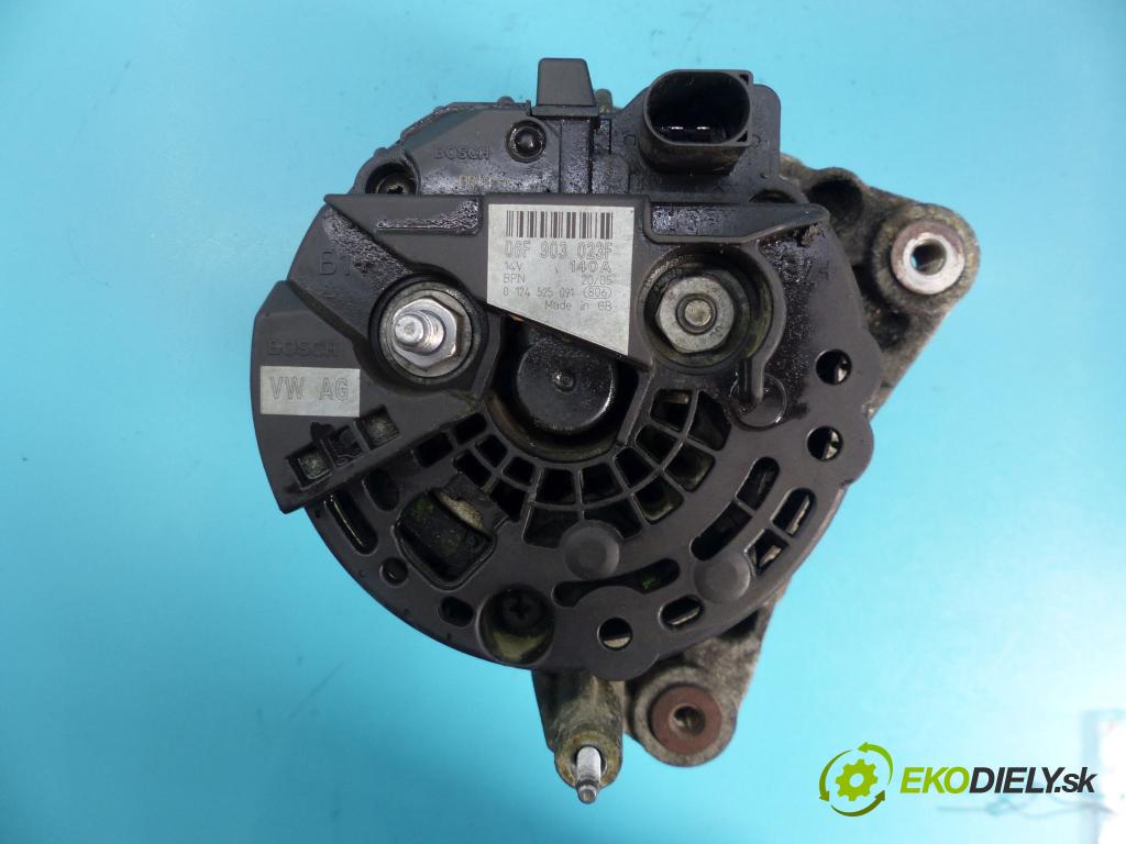 Vw Golf V 2003-2009 1.6 SR 102 hp manual 75 kW 1595 cm3 5- Alternator 0124525091 (Alternátory)