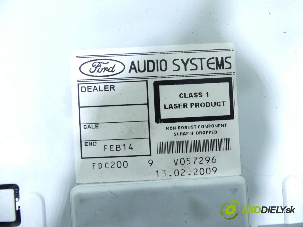 Ford Mondeo Mk4 2007-2014 1.8 tdci 125 HP manual 92 kW 1799 cm3 5- Radio originál 8S7T-18C815-AA