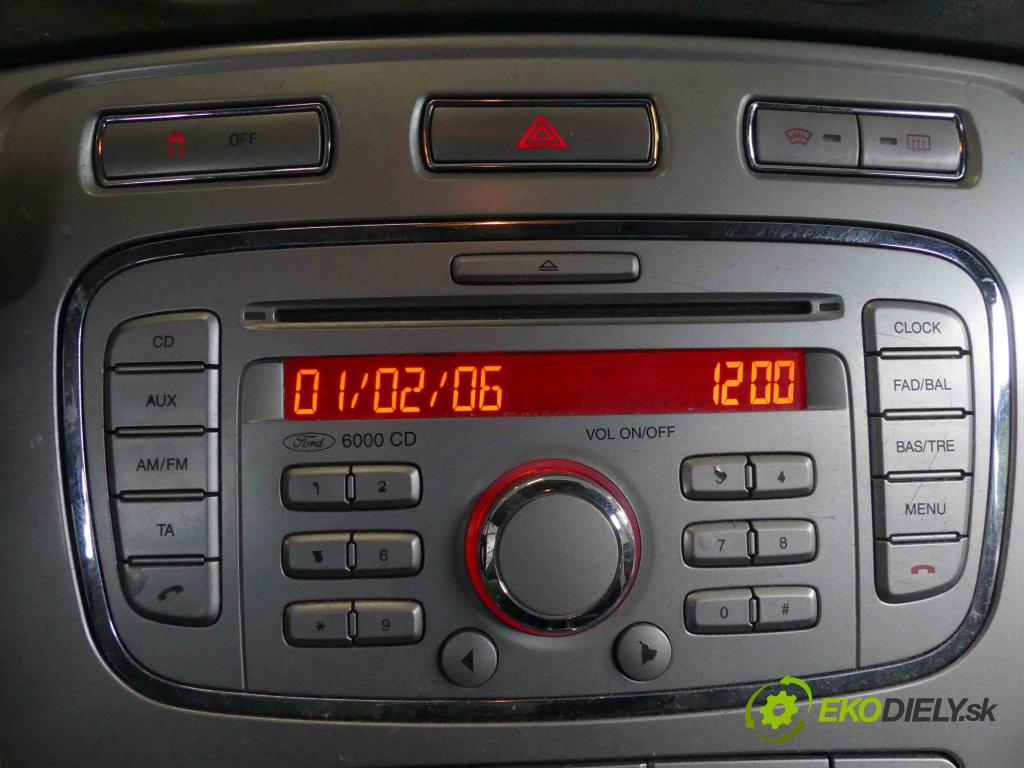 Ford Mondeo Mk4 2007-2014 1.8 tdci 125 HP manual 92 kW 1799 cm3 5- Radio originál 8S7T-18C815-AA
