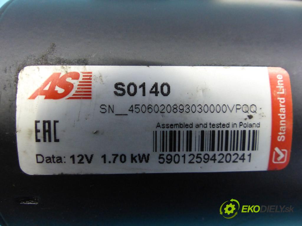 Seat Cordoba II 6L 2002-2008 1.4 tdi 69KM manual 51 kW 1422 cm3 4- štartér  (Štartéry)