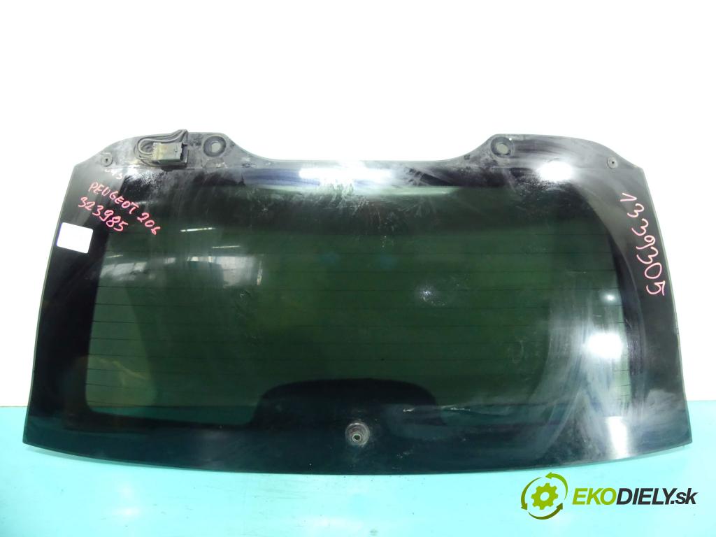 Peugeot 206 1.4 8V 75 hp manual 55 kW 1360 cm3 5- sklo zadní  (Okna zadní)