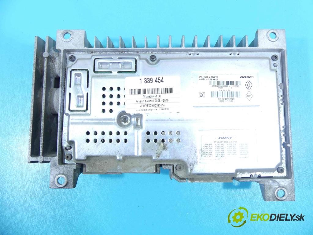 Renault Koleos I 2008-2016 2.0 dci 150 HP manual 110 kW 1995 cm3 5- Zesilovač: 280637762R (Zosilňovače)
