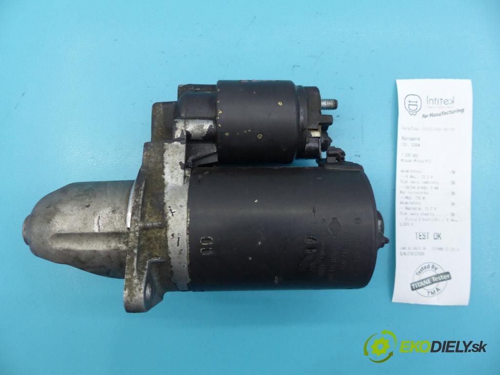 Nissan Micra K11 1992-2003 1.0 16V 54 HP manual 40 kW 997 cm3 5- štartér 0001112018 (Štartéry)
