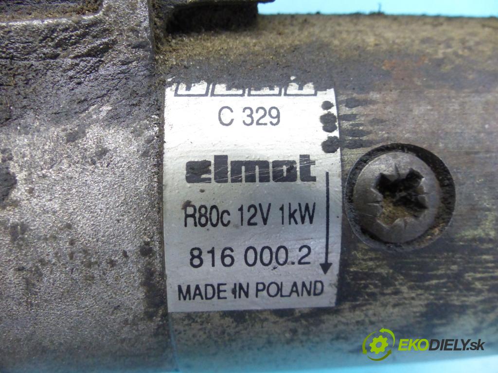 Fiat Uno 0.9 39 HP manual 29 kW 899 cm3 5- štartér 8160002 (Štartéry)