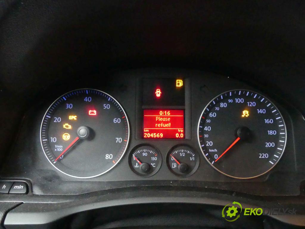 Vw Golf V 2003-2009 1.4 FSI 90 HP manual 66 kW 1390 cm3 3- prístrojovka/ budíky 1K0920861 (Prístrojové dosky, displeje)