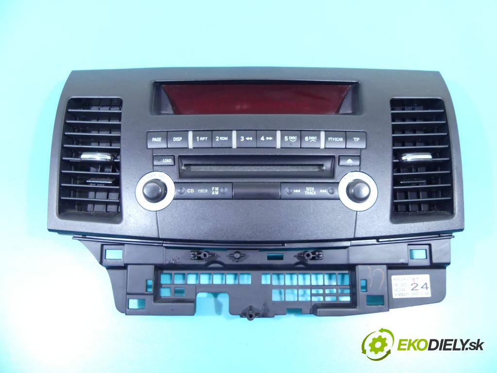 Mitsubishi Lancer VIII 2007-2016 1.8 16V 143 HP manual 105 kW 1798 cm3 4- Radio originál 8002A378XA