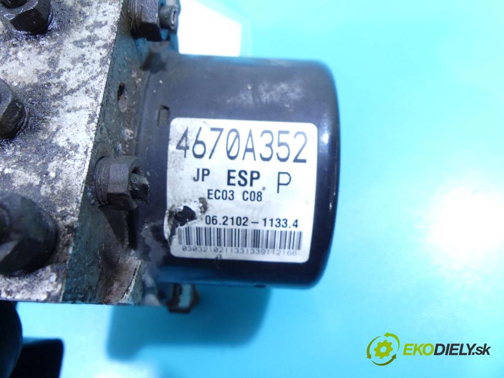 Mitsubishi Lancer VIII 2007-2016 1.8 16V 143 HP manual 105 kW 1798 cm3 4- čerpadlo abs 062109-52233 (Pumpy ABS)