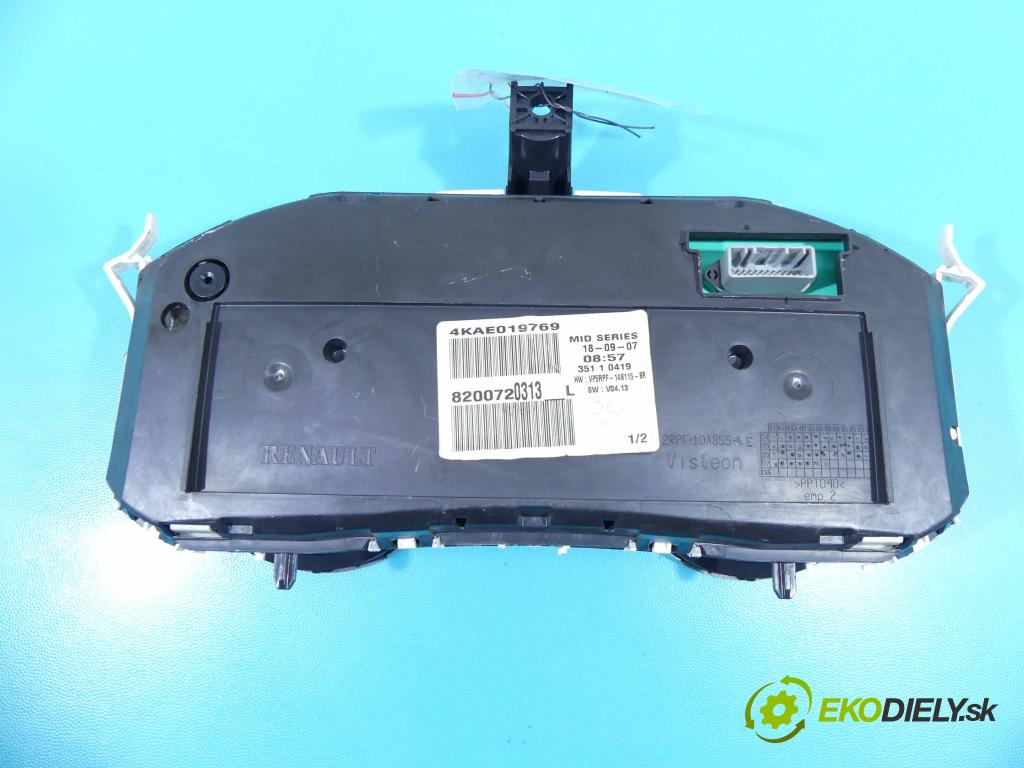 Renault Megane II 2003-2008 1.9 dci 131 HP manual 96 kW 1870 cm3 5- prístrojovka/ budíky 8200720313 (Prístrojové dosky, displeje)