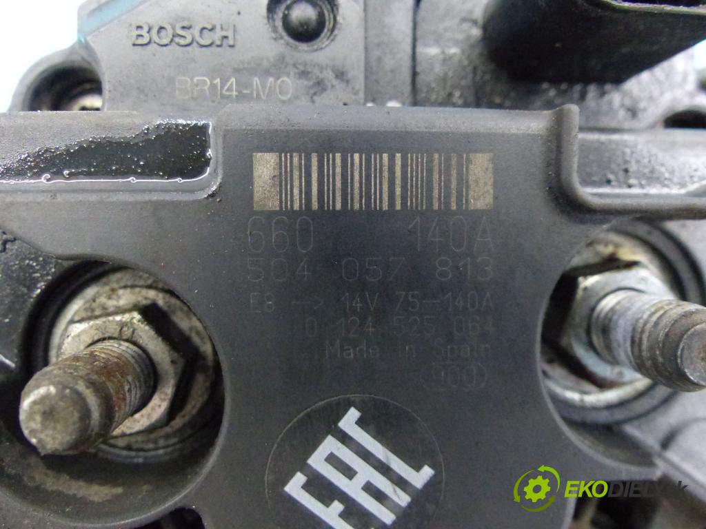 Iveco Daily IV 2006-2014 3.0 HPT: 177 HP manual 130 kW 2998 cm3 5- Alternator 0124525064 (Alternátor)