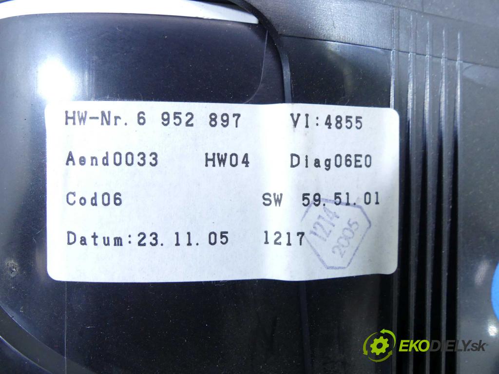 Bmw 5 E60 2003-2010 2.0d 150 HP manual 110 kW 1995 cm3 4- prístrojovka/ budíky 6952897 (Prístrojové dosky, displeje)
