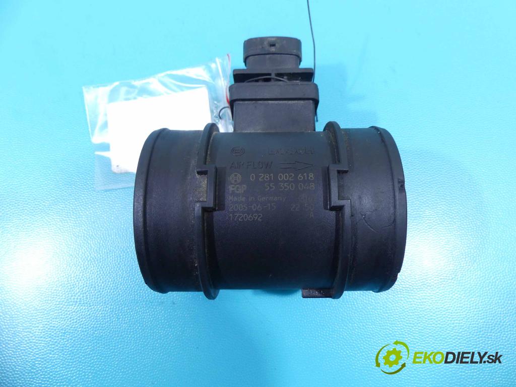 Opel Astra III 2004-2014 1.9 cdti 120 HP manual 88 kW 1910 cm3 5- průtokoměr: 0281002618 (Váhy vzduchu)
