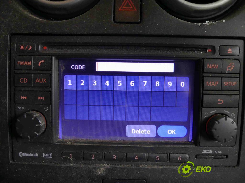 Nissan Qashqai I J10 2006-2013 1.6 dci 131 HP manual 96 kW 1598 cm3 5- Radio originál 25915BH30E