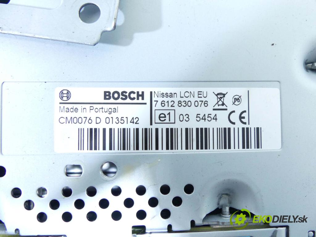 Nissan Qashqai I J10 2006-2013 1.6 dci 131 HP manual 96 kW 1598 cm3 5- Radio originál 25915BH30E
