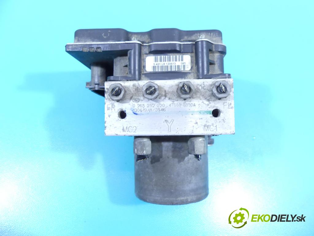 Nissan Qashqai I J10 2006-2013 1.6 dci 131 HP manual 96 kW 1598 cm3 5- čerpadlo abs 0265252020 (Pumpy ABS)