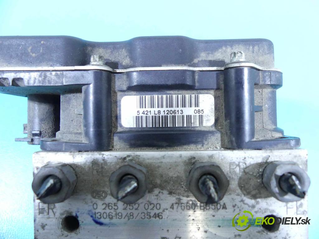 Nissan Qashqai I J10 2006-2013 1.6 dci 131 HP manual 96 kW 1598 cm3 5- čerpadlo abs 0265252020 (Pumpy ABS)