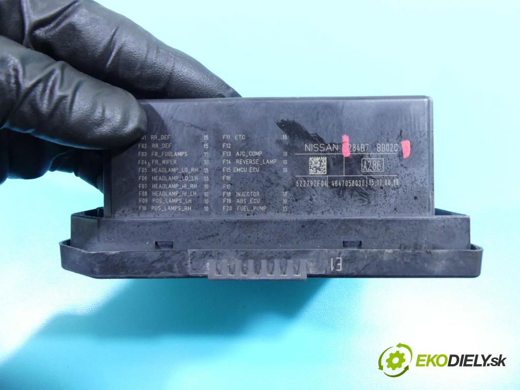 Nissan Qashqai I J10 2006-2013 1.6 dci 131 HP manual 96 kW 1598 cm3 5- modul riadiaca jednotka 284B7-BB02C (Ostatné)