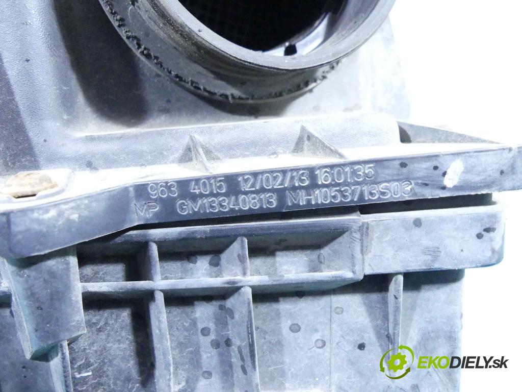 Opel Meriva B 2010-2017 1.4 T 120 HP manual 88 kW 1364 cm3 5- obal filtra vzduchu 9634015 (Obaly filtrov vzduchu)