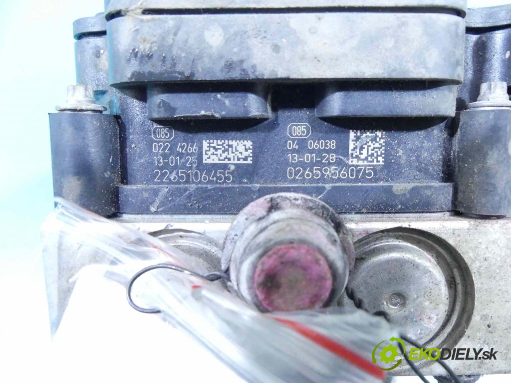 Opel Meriva B 2010-2017 1.4 T 120 HP manual 88 kW 1364 cm3 5- čerpadlo abs 0265956075 (Pumpy ABS)