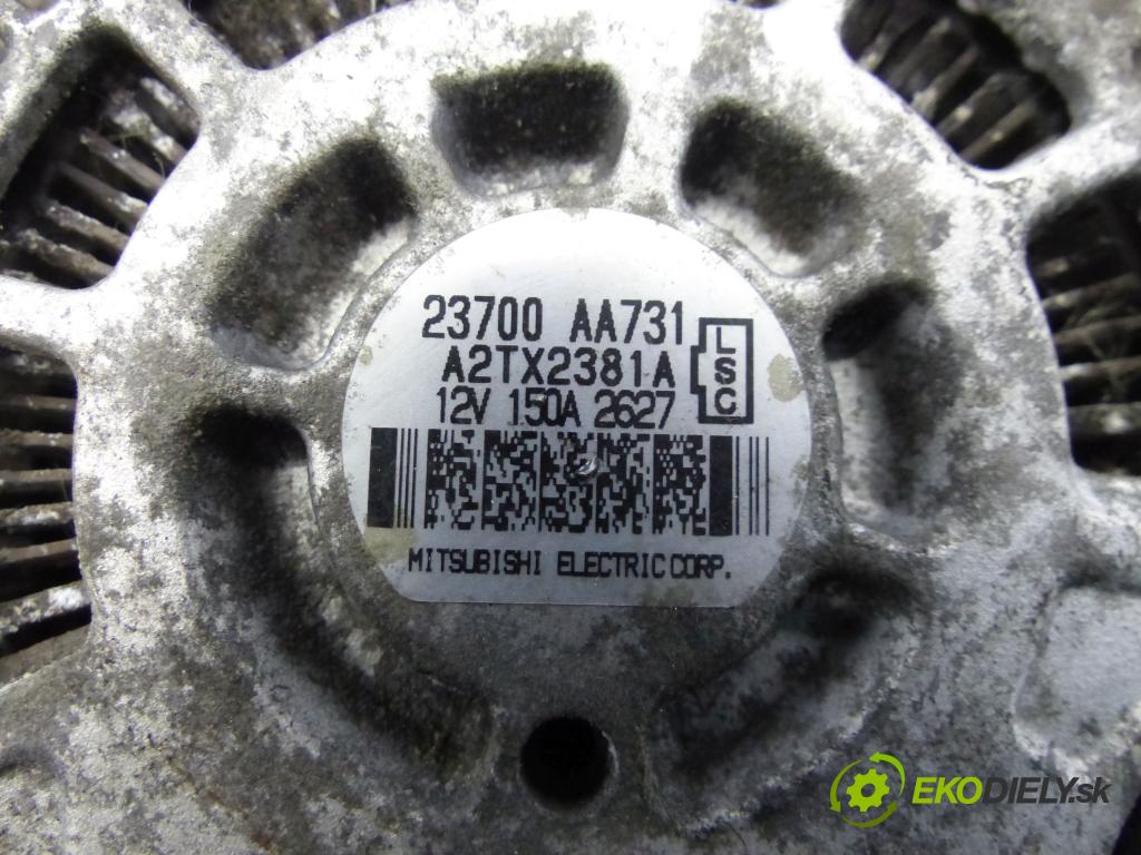 Subaru Legacy V 2009-2014 2.0d 150 hp manual 110 kW 1998 cm3 5- Alternator 23700AA731 (Alternátory)