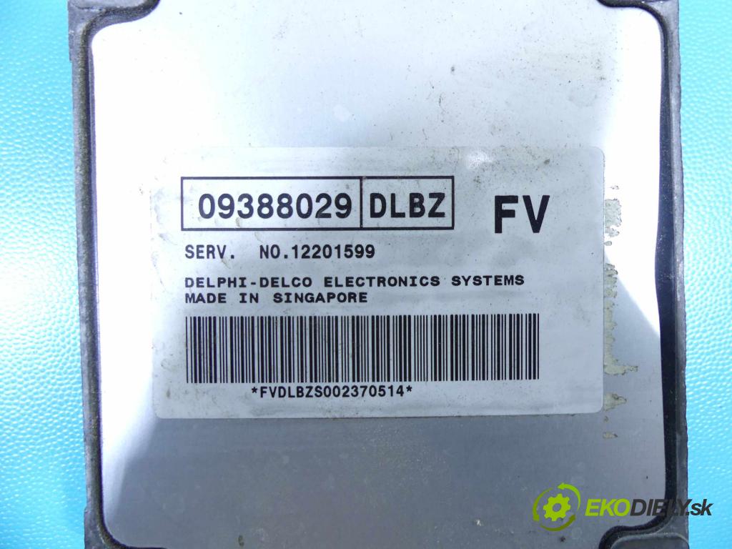 Daewoo Lanos 1,4.0 8V 75 hp manual 55 kW 1349 cm3 5- řídící jednotka motoru 09388029