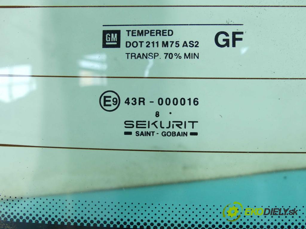 Opel Corsa B 1993-1999 1.0 12V 54 hp manual 40 kW 973 cm3 5- sklo zadní  (Okna zadní)