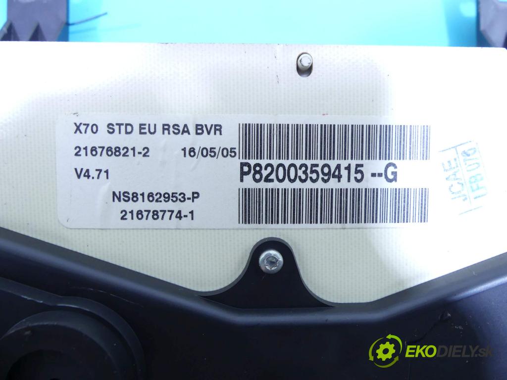 Renault Master II 1998-2010 2.5 dci 101 HP manual 74 kW 2463 cm3 5- prístrojovka/ budíky P8200359415G (Prístrojové dosky, displeje)