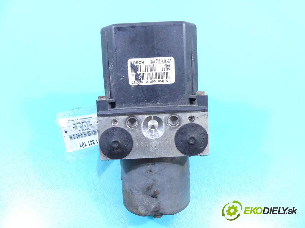 Audi A4 B6 2000-2004 1.9 tdi 131 HP manual 96 kW 1896 cm3 5- čerpadlo abs 0265950011 (Pumpy ABS)