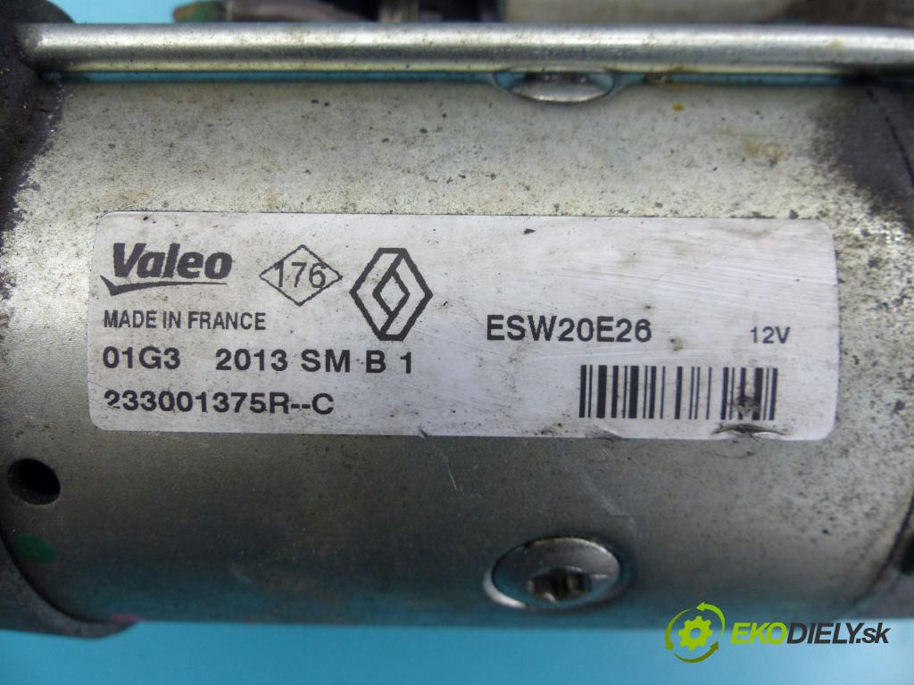Nissan Qashqai I J10 2006-2013 1.6 dci 131 HP manual 96 kW 1598 cm3 5- štartér 233001375R-C (Štartéry)