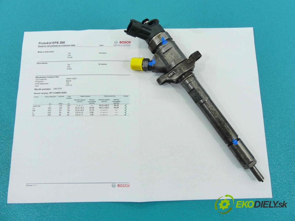 Ford Focus Mk2 2004-2011 1.6 tdci 90 HP manual 66 kW 1560 cm3 5- vstrek 0445110353 (Vstrekovače)