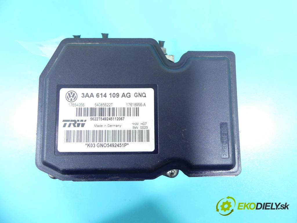 Vw Passat B7 2010-2014 2.0 tdi 140 HP manual 103 kW 1968 cm3 5- čerpadlo abs 3AA614109AG (Pumpy ABS)