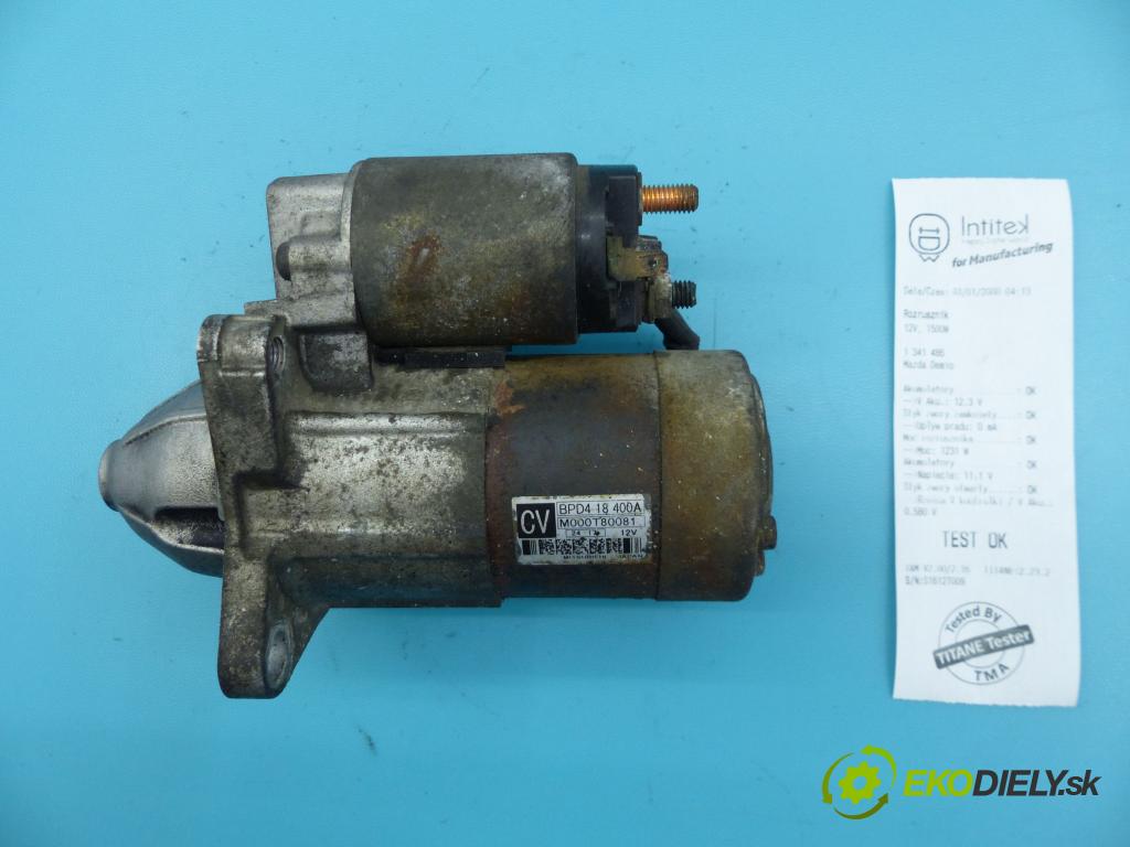 Mazda Demio 1.5 16V 75 HP manual 55 kW 1498 cm3 5- štartér M000T80081 (Štartéry)
