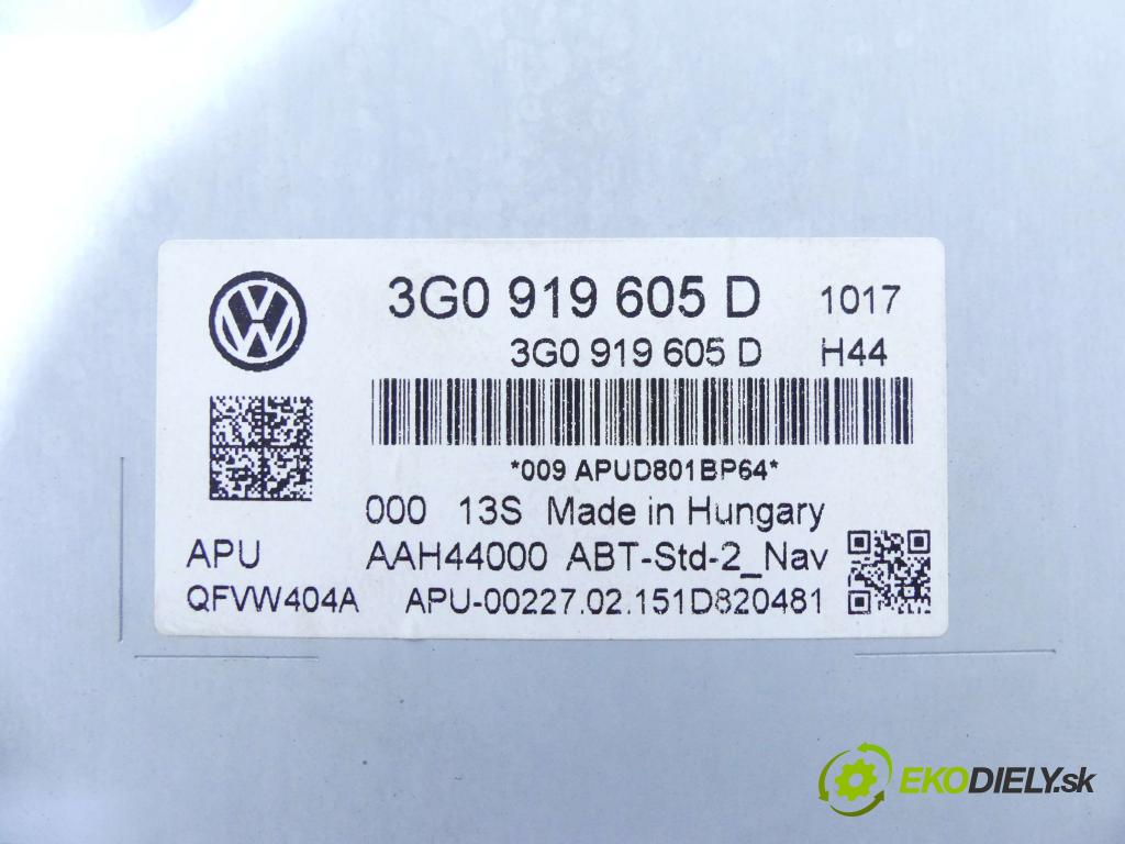 Vw Passat B8 2014 - 2.0 tdi 150 HP manual 110 kW 1968 cm3 5- Radio originál 3G0919605D