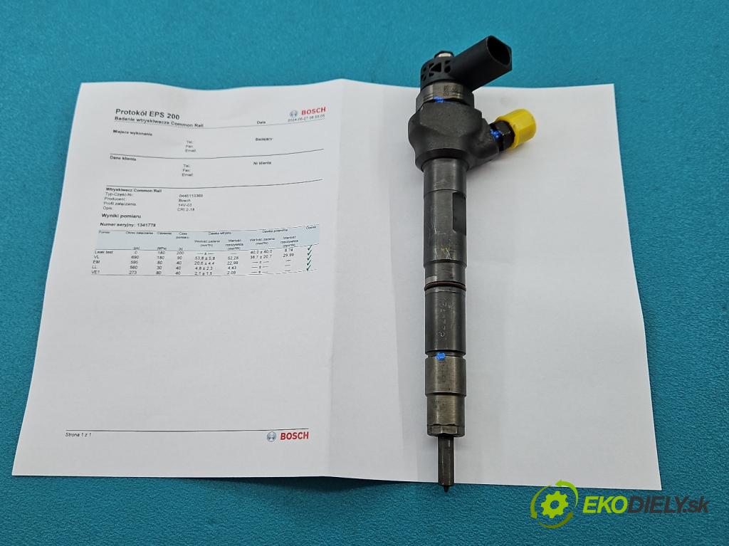 Vw Passat B7 2010-2014 2.0 tdi 140 HP manual 103 kW 1968 cm3 5- vstrek 0445110369 (Vstrekovače)