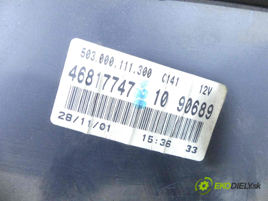 Fiat Doblo I 2001-2010 1.9d 63 HP manual 46 kW 1910 cm3 5- prístrojovka/ budíky 46817747 (Prístrojové dosky, displeje)