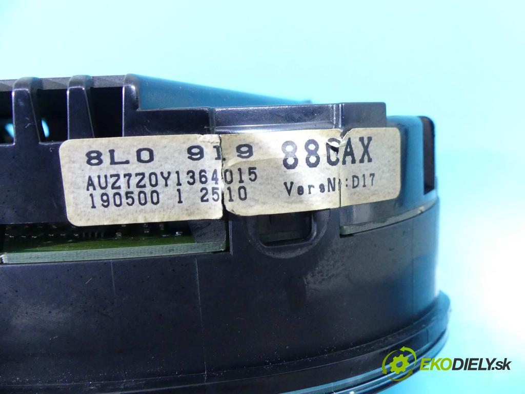 Audi A3 8L 1996-2003 1.8 20V 125 HP manual 92 kW 1781 cm3 3- prístrojovka/ budíky 8L0919880AX (Prístrojové dosky, displeje)