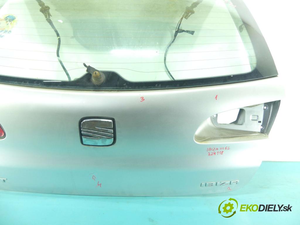 Seat Ibiza III 6L 2002-2008 1.4 16V 101 hp manual 74 kW 1390 cm3 3- zadní kufrové dveře  (Zadní kapoty)