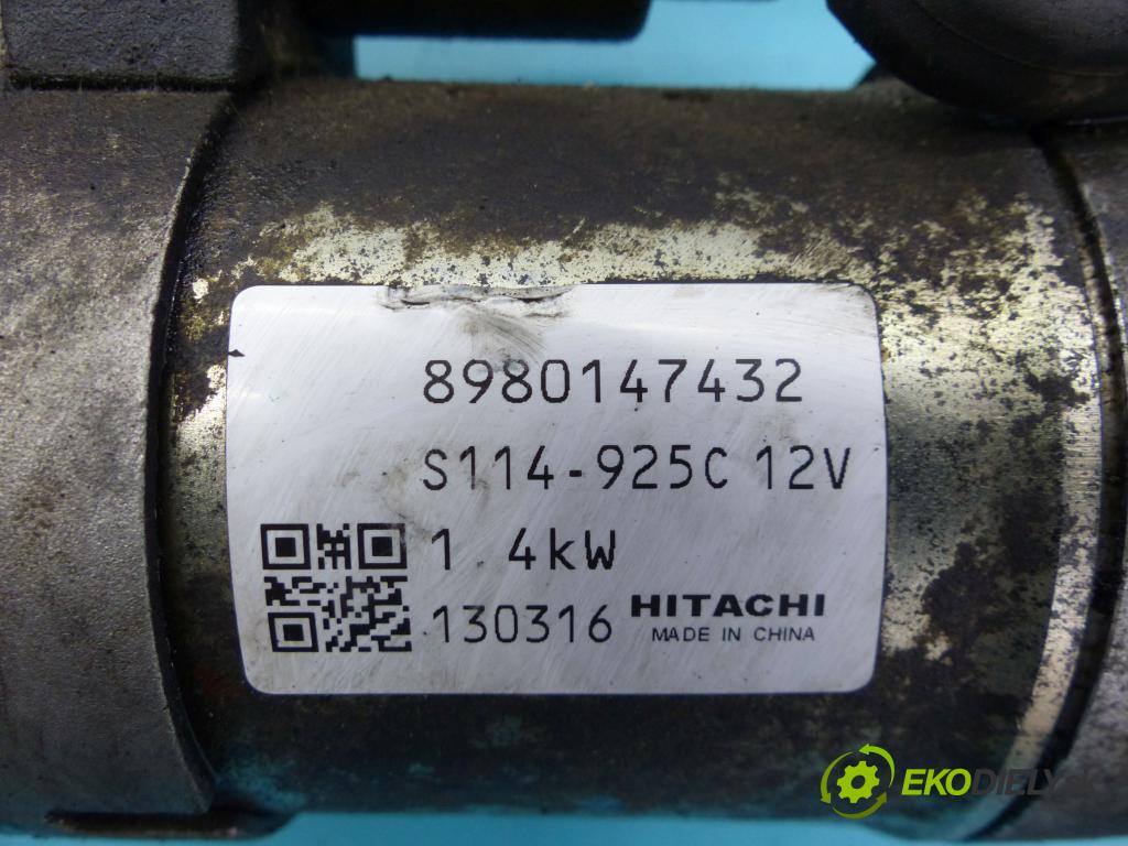 Opel Astra IV 2009-2015 1.7 cdti 110 HP manual 81 kW 1686 cm3 4- štartér 8980147432 (Štartéry)